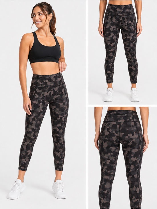 Athleta Pants - Athleta Lightning Camo 7/8 Tight Leggings, Size 1X